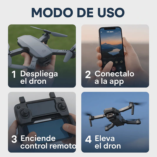 Dron DualCamera™ 4K Wi-Fi Captura momentos únicos desde otro nivel