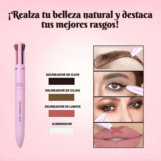 Delineador 4 en 1 Maquillaje Completo en un Solo Lapiz